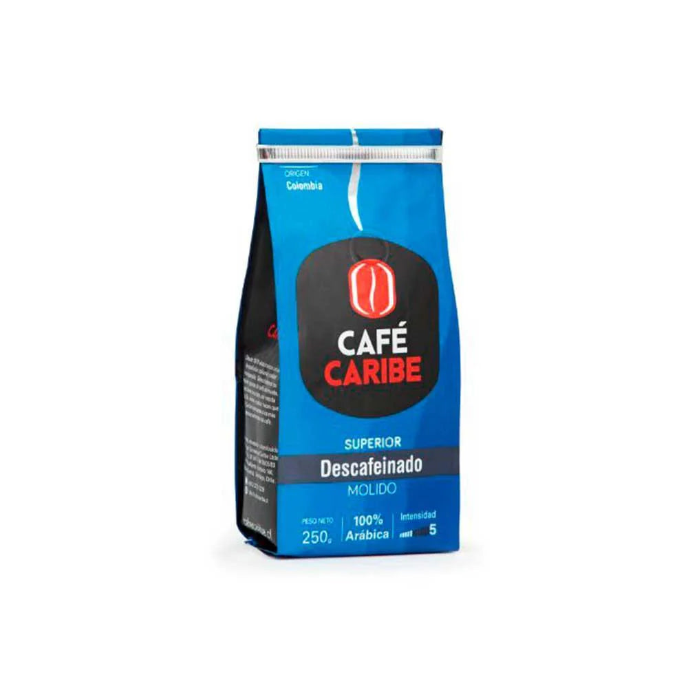 CAFE Descafeinado (Colombia) Superior 100% arábica Grano 20x250g (caja 5 kilos)